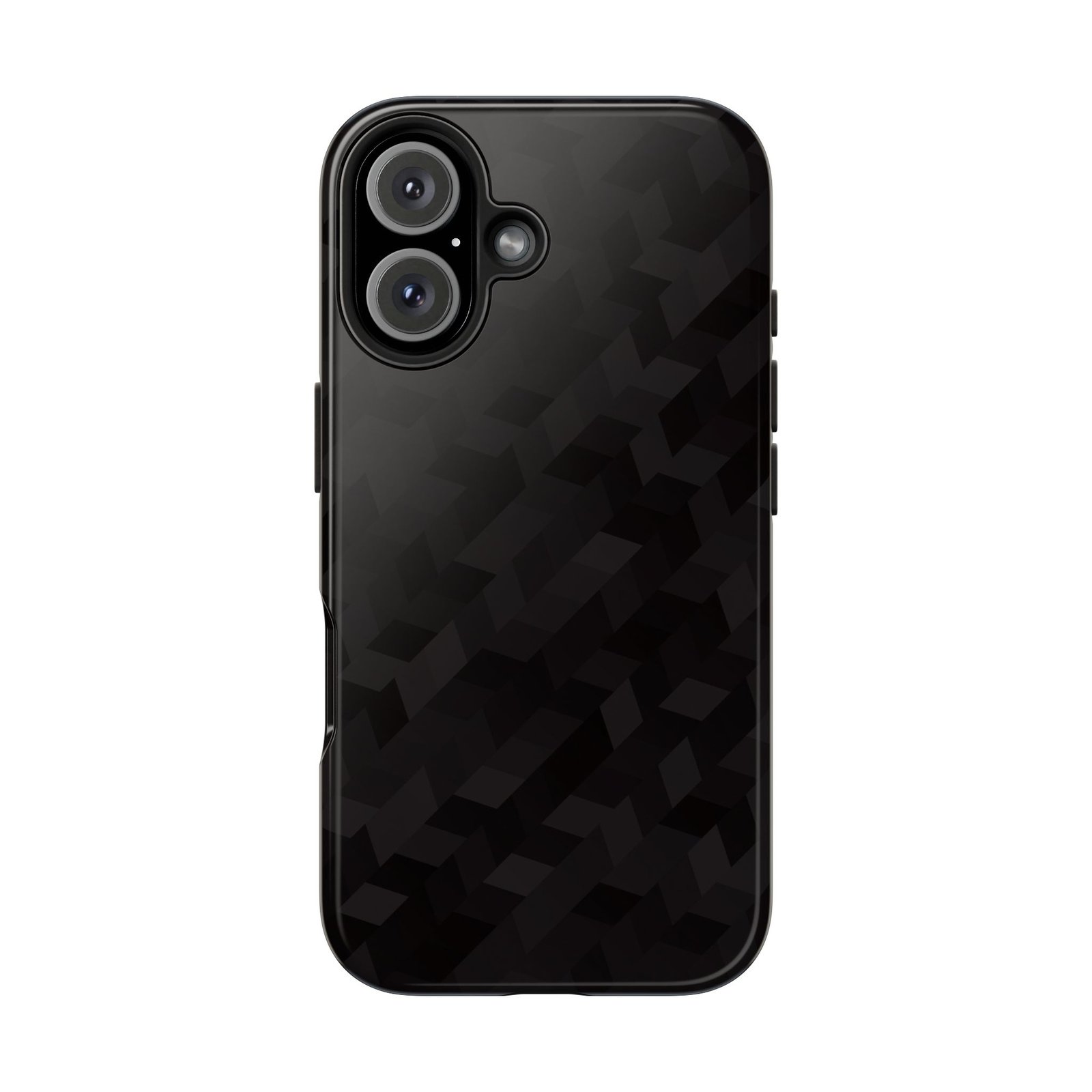 Black Geometric Camo Tough Phone Case — Rugged Protective iPhone Cover - Image 17