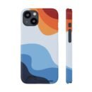 Abstract Wave Card-Holder Phone Case – Slim Protective Wallet Case