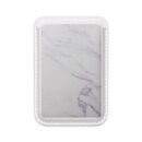 Marble Vegan MagSafe Wallet — Slim Card Pocket for iPhone