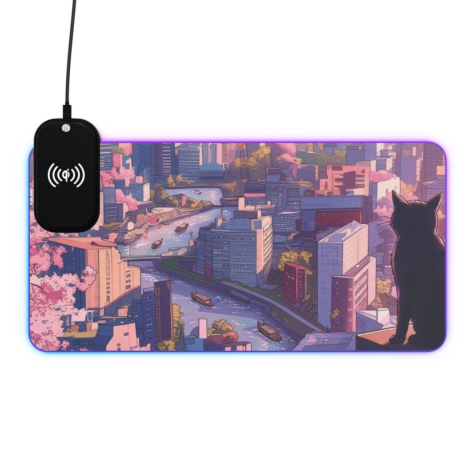LED Gaming Mouse Pad, Wireless Charging - Image 9
