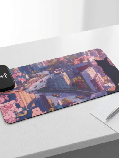 LED Gaming Mouse Pad, Wireless Charging