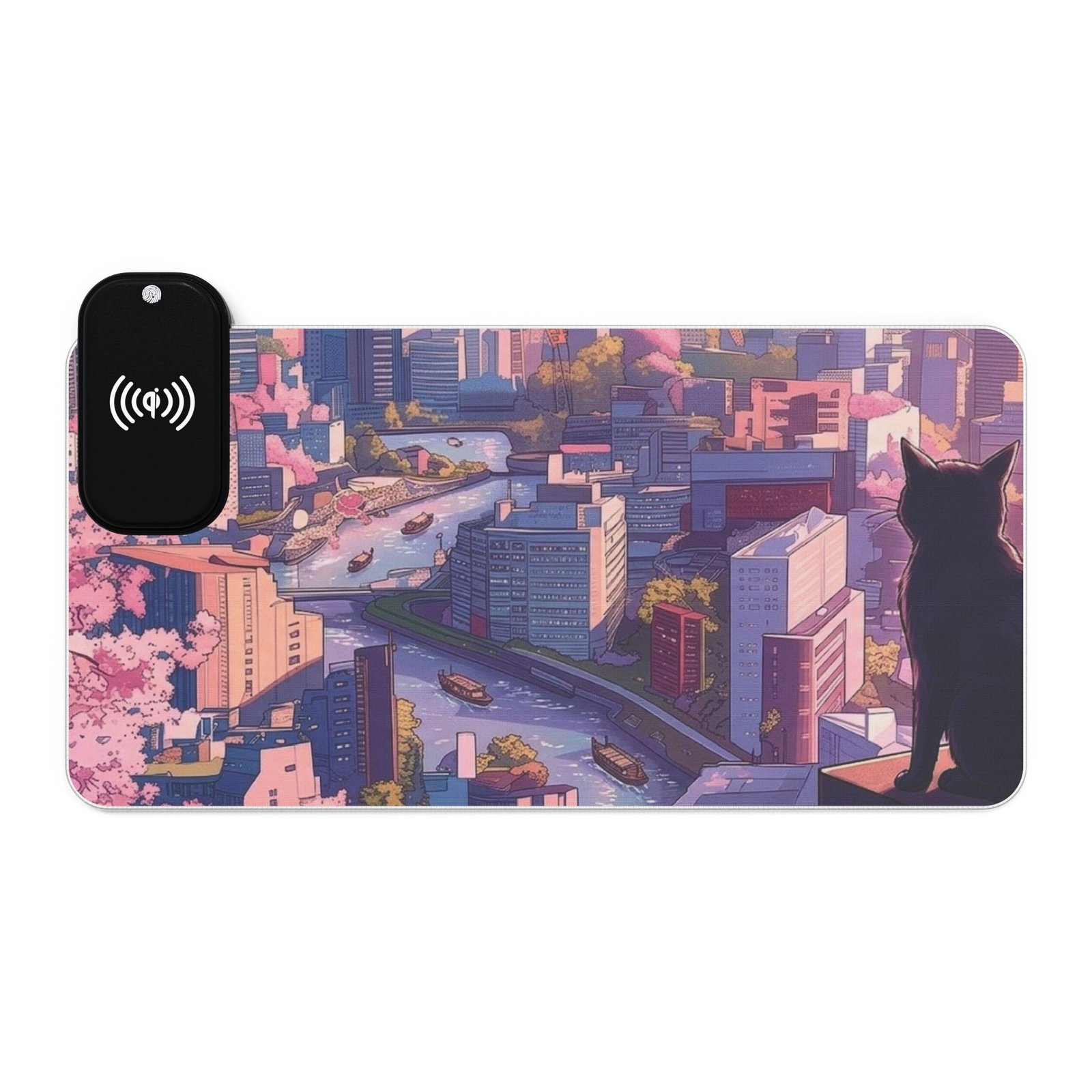 LED Gaming Mouse Pad, Wireless Charging - Image 2