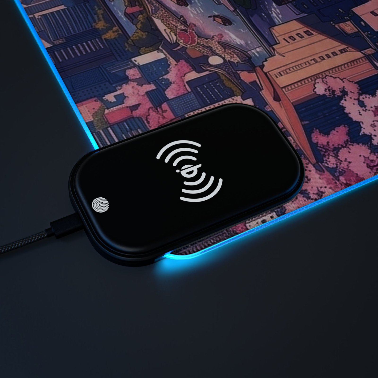 LED Gaming Mouse Pad, Wireless Charging - Image 8