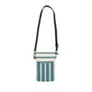 Striped Crossbody Phone Wallet — Small Cell Phone Wallet with Card Slot