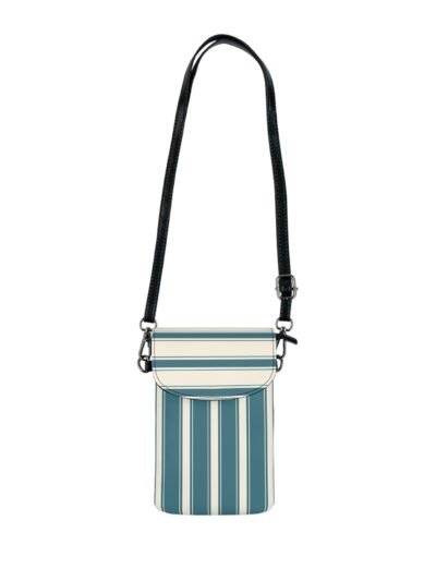 Striped Crossbody Phone Wallet — Small Cell Phone Wallet with Card Slot