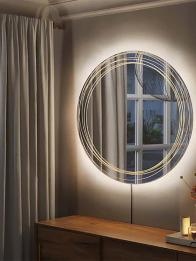 Modern Round Backlit LED Mirror