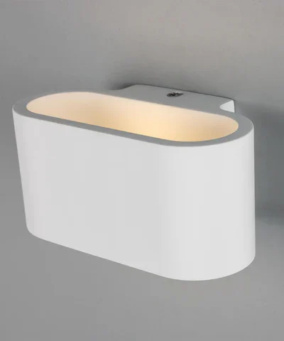 Innsbruck Plaster Wall Light – Elliptical Design, 18cm, IP20