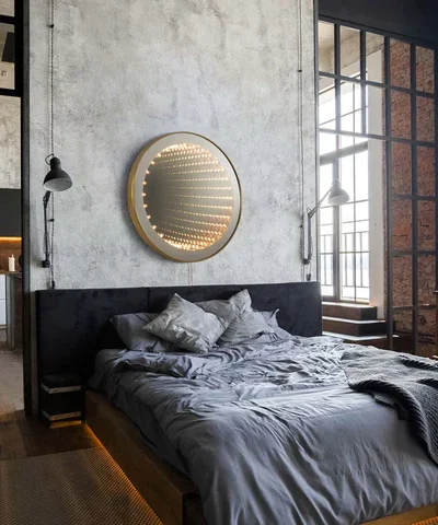 Carnival Round Infinity LED Wall Mirror