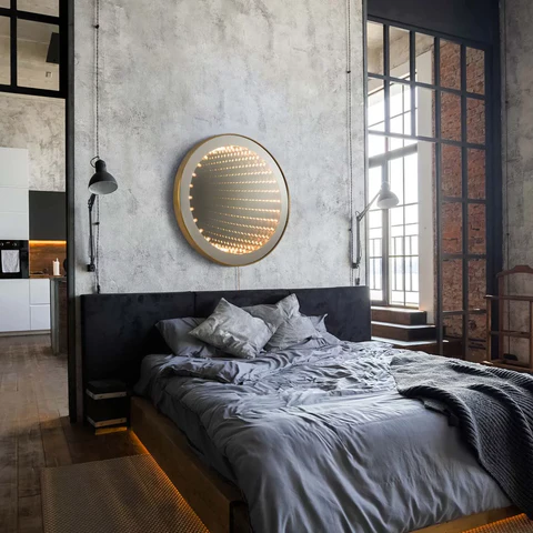 Carnival Round Infinity LED Wall Mirror - Image 2