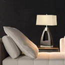 Trina Table Lamp in Pecan Wood