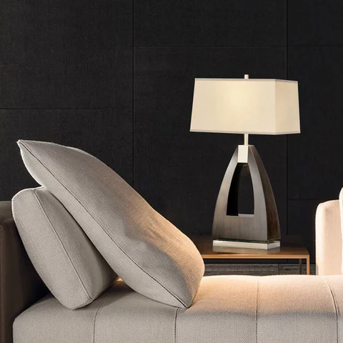 Trina Table Lamp in Pecan Wood - Image 2