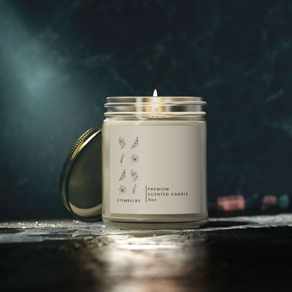 Coconut Apricot Bliss Scented Candle – Wax Jar (4oz/9oz) - Image 2
