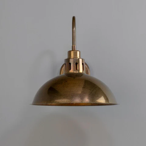 Industrial Brass Swan Neck Wall Light – Paris Design - Image 3