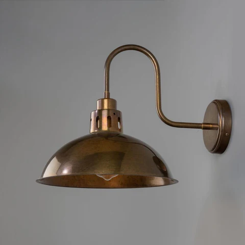 Industrial Brass Swan Neck Wall Light – Paris Design - Image 4