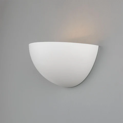 28cm Bonn Half Dome Plaster Wall Light with IP20 Rating - Image 4