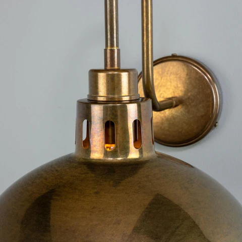 Industrial Brass Swan Neck Wall Light – Paris Design - Image 5