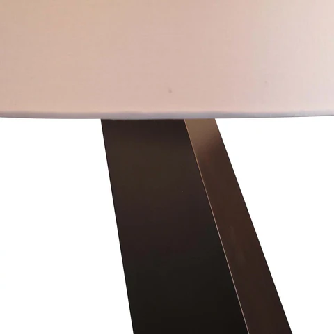 Obelisk Table Lamp in Chestnut Wood - Image 7