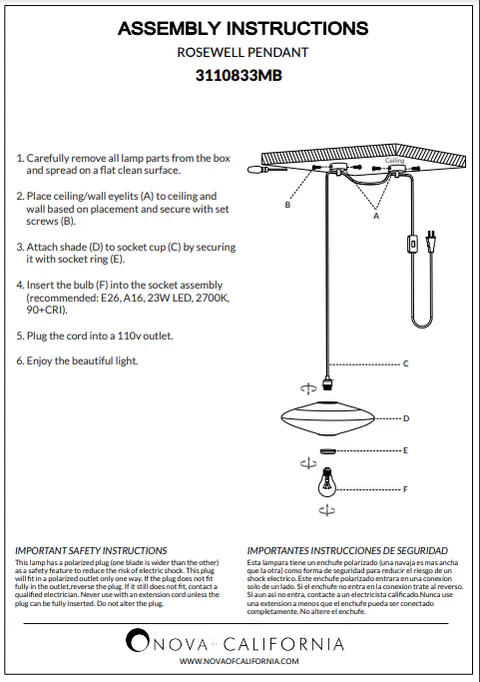 Roswell Swag Pendant Light - Image 9