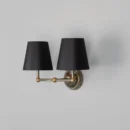 Busan Double Arm Brass Wall Light