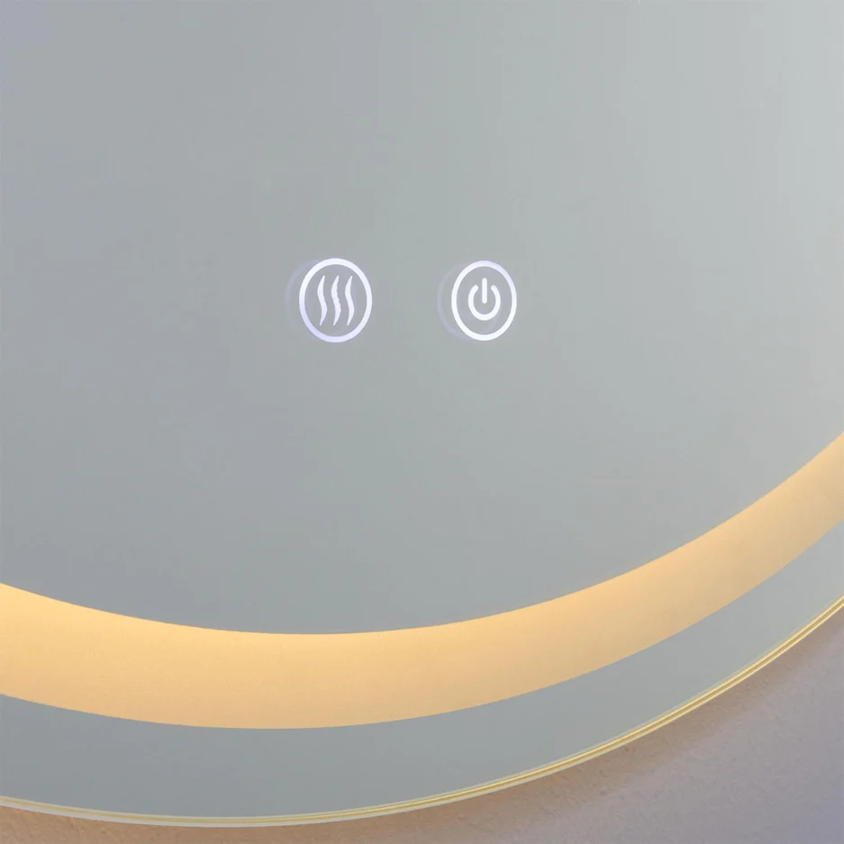 Soajo 60cm Circular LED Bathroom Mirror - Image 5