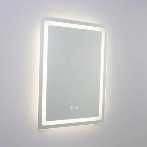 Seia LED Bathroom Mirror – Rectangular Design, 60×80cm - Image 2