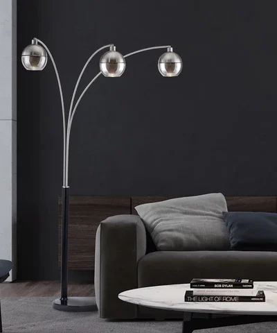 Orson Three-Light Arc Floor Lamp