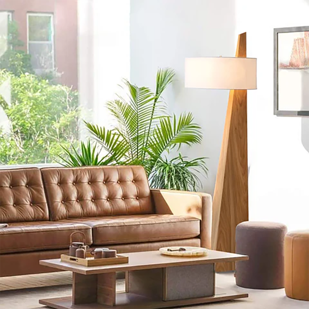 Obelisk Floor Lamp – Natural Ash Wood Finish
