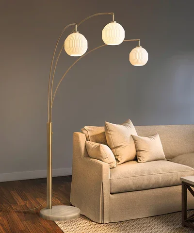 Moraga Arc Floor Lamp with Three Lights