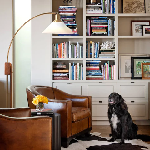 Melmar Modern Chairside Arc Floor Lamp