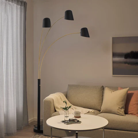 Culver Arc Floor Lamp with Three Lights