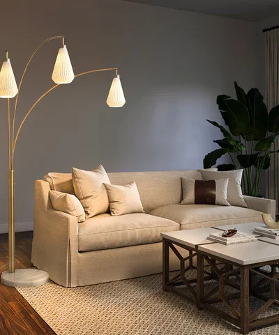 Concord Three Light Arc Floor Lamp