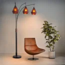 Artifact Natural Mica Arc Floor Lamp with 3 Lights