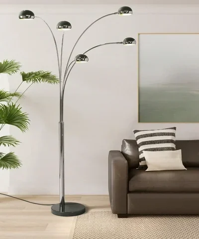 Mushroom Style 5-Light Arc Floor Lam