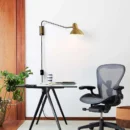 Brushed Brass Swing Plug-In Wall Light