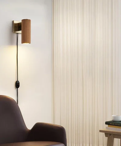 Natural Ash Tambo Plug-In Wall Sconce