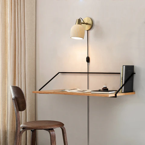 Petaluma Wall Sconce – Bone Porcelain & Weathered Brass