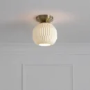 Moraga Semi-Flush Mount Ceiling Light – Bone Porcelain