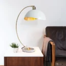 Luna Bella Table Lamp – Matte White Finish