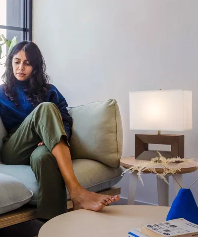 Julie Decorative Reclining Table Lamp