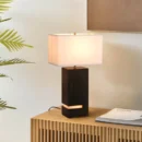 Zen Gilded Ebony Nightlight Table Lamp