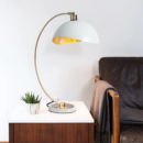 Luna Bella Table Lamp – Matte White Finish