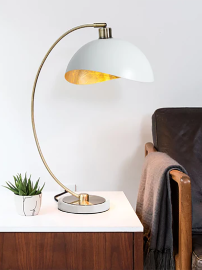 Luna Bella Table Lamp – Matte White Finish