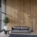 Natural Mica Contemporary 3-Light Floor Lamp