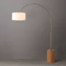 Tambo Modern Arc Floor Lamp in Natural Ash