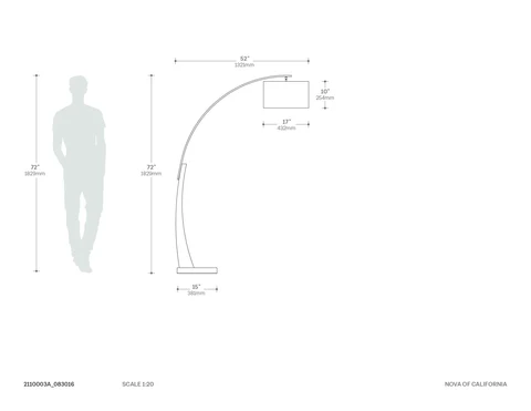 Plimpton 72-Inch Modern Arc Floor Lamp - Image 11