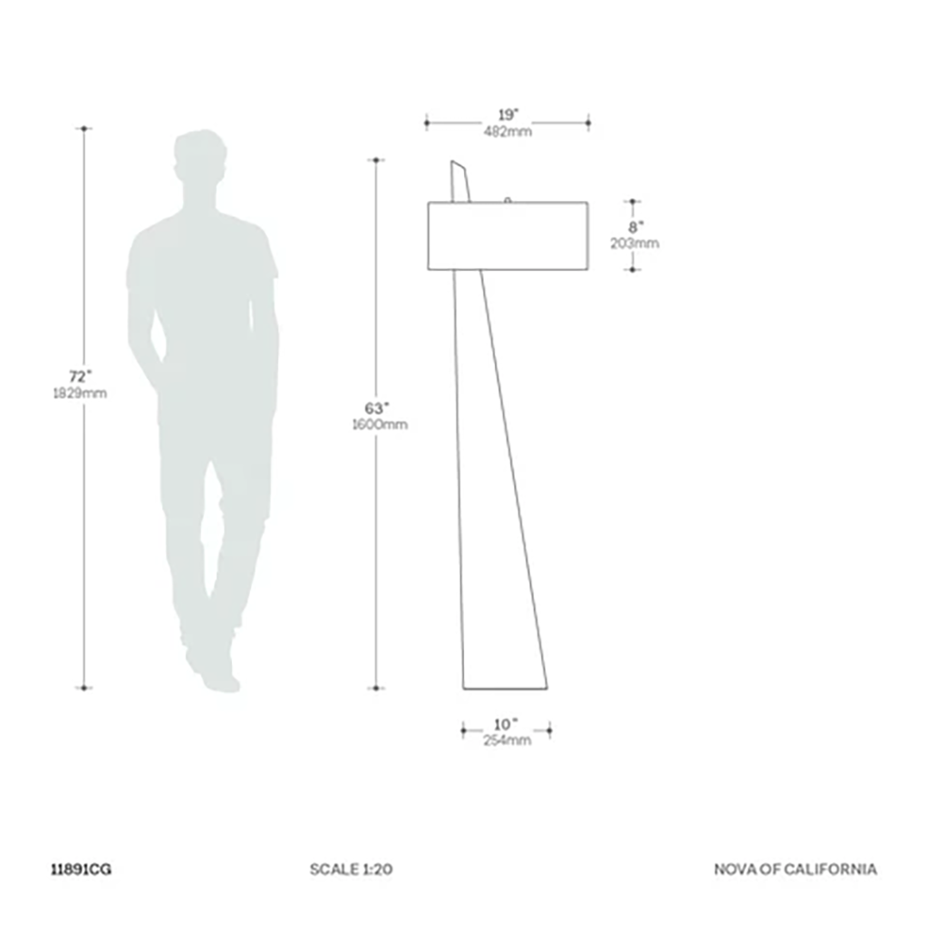 Obelisk Floor Lamp – Natural Ash Wood Finish - Image 10