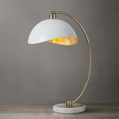 Luna Bella Table Lamp – Matte White Finish - Image 3