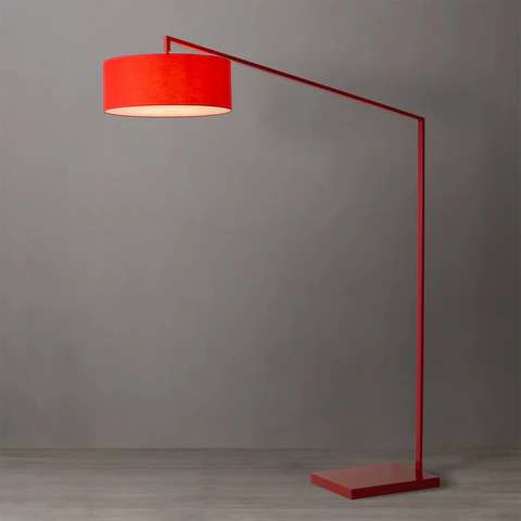Red Stretch Arc Floor Lamp - Image 2