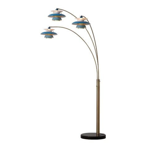Palm Springs Arc Floor Lamp with Three Lights - Image 2