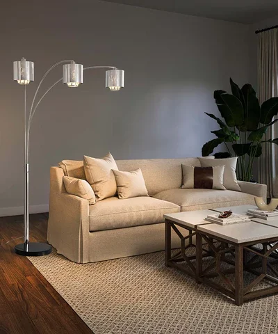 Marilyn Arc Floor Lamp with Three Lights